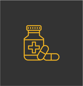 Pill bottle icon 