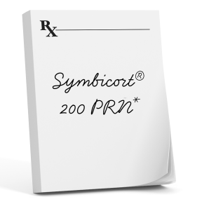 Prescription pad with dose  Symbicort 200 PRN*